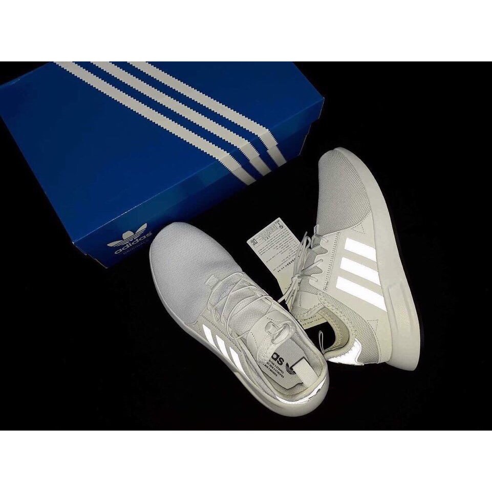 giày adidas xprl trắng kẻ đen phản quang