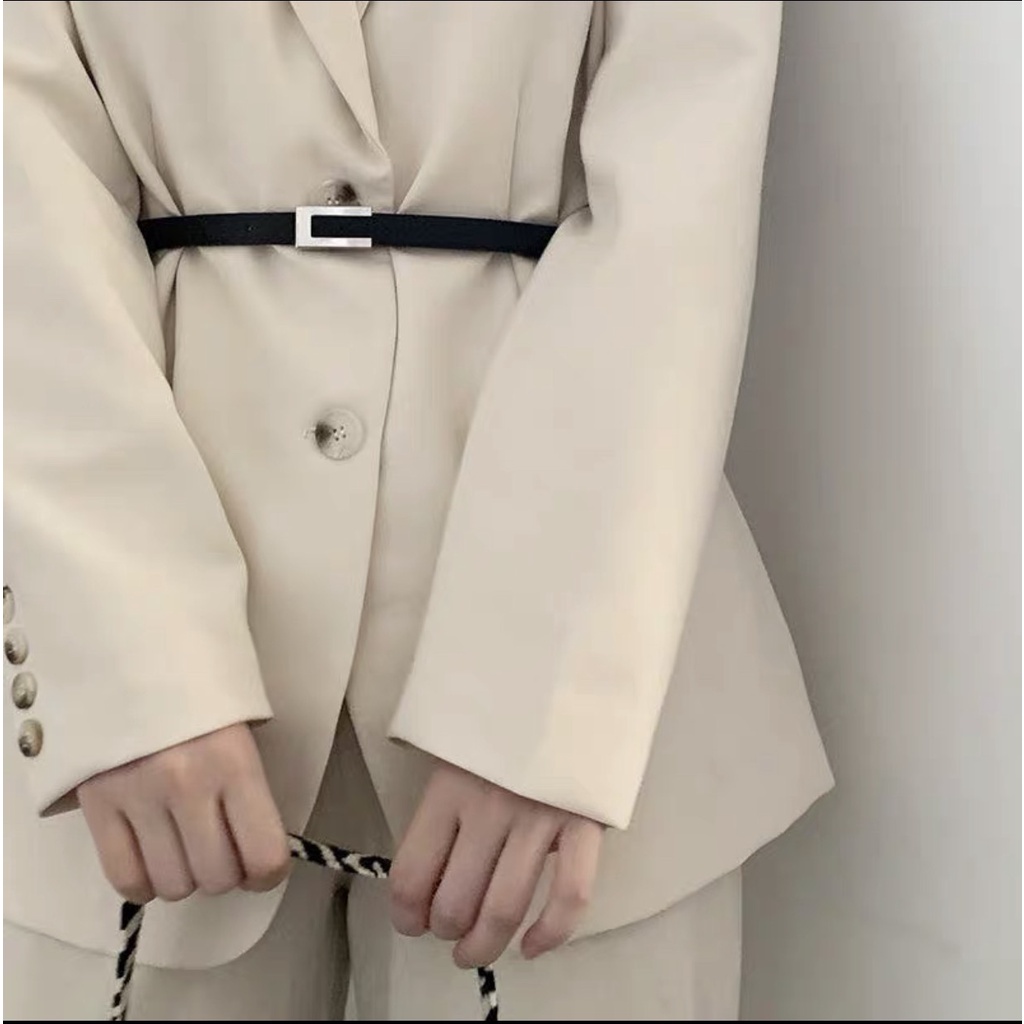 Thắt lưng váy đơn giản thắt váy áo sơ mi Phụ kiện thắt lưng có đục lỗ cho nàng