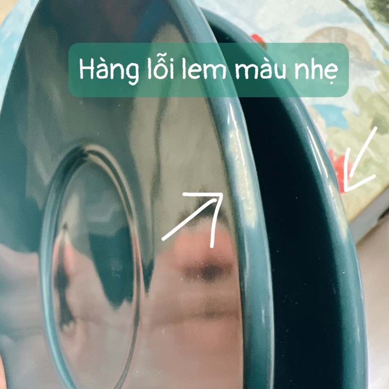 Bộ 2 ly gốm trắng hoạ tiết có quai - ly thủy tinh có nắp - ly dĩa gốm tráng men [ Hàng quà tặng P&amp;G ]