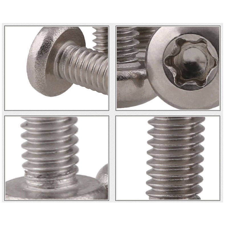 Vít Inox 304 Chống Trộm M2M3M4M5M6M8 Chuyên Dụng