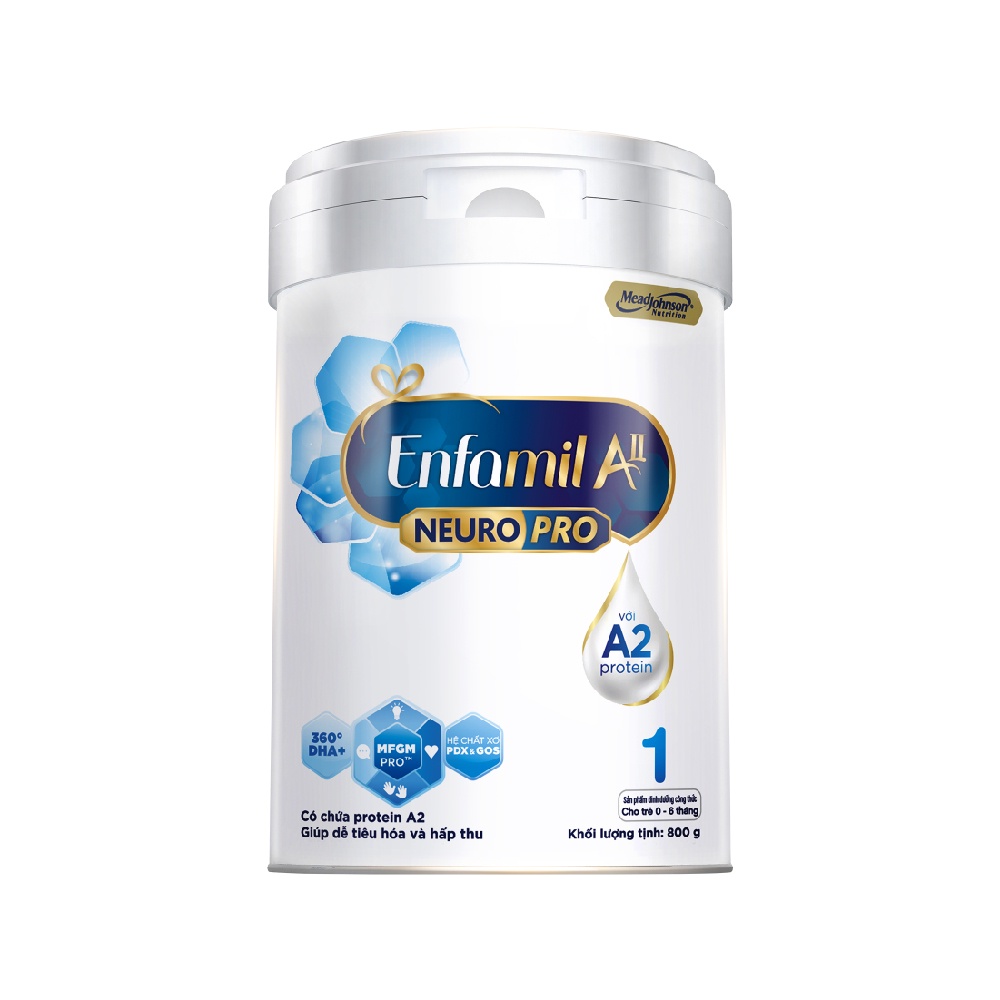Sữa Bột ENFAMIL A2 Neuropro 1 800g (Từ 0-6 Tháng)