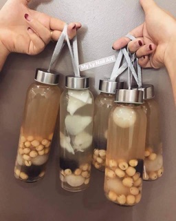 Bình nước Hello Master bình đựng nước thuỷ tinh 500ml