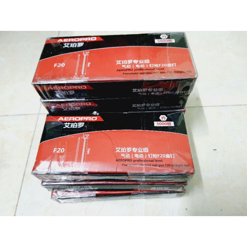 Đinh thẳng f 20 dài 2 cm dùng cho máy bắn đinh 5000 đinh