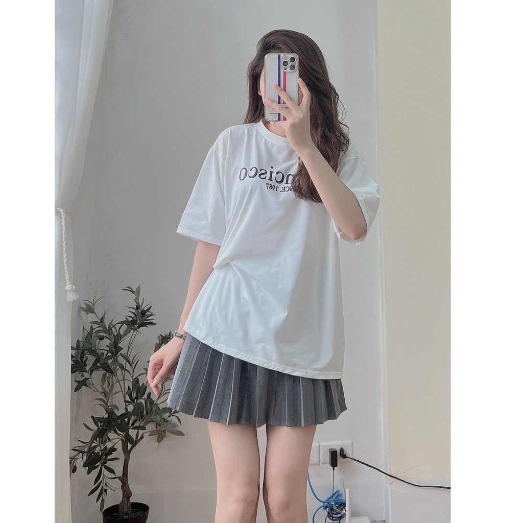 Áo Thun Francisco Form Rộng PEONYB Unisex [FREESHIP] 🌸 Phông ngắn tay lỡ vintage, 3158 oversize cá tính nam nữ Ulzzang 🌸 | BigBuy360 - bigbuy360.vn