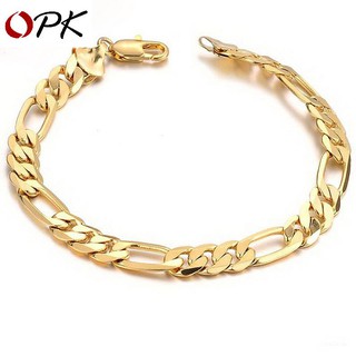 [MUA NGAY KẺO LỠ] Vòng tay dây xích titan mạ vàng thời trang nam tính