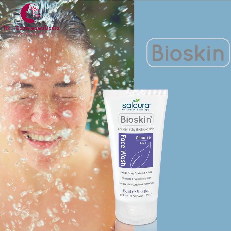 Sữa Rửa Mặt Salcura Bioskin Face Cleanser Chiết Xuất Thiên Nhiên Cho Mọi Loại Da - 150ml
