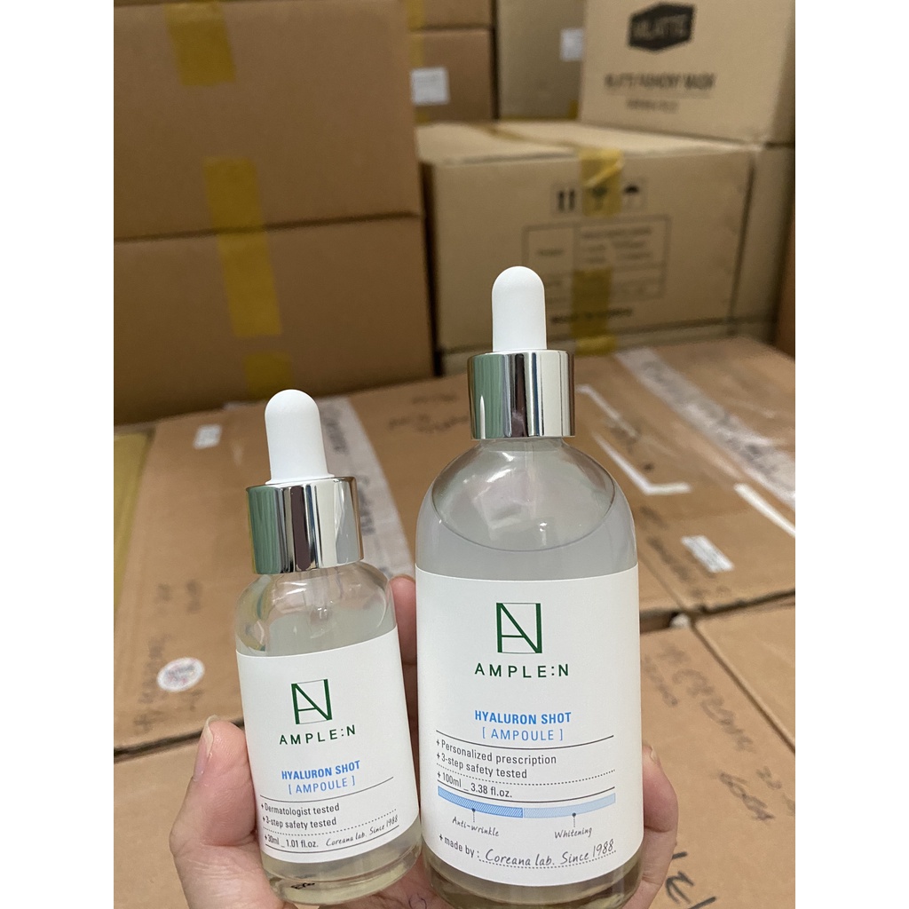 Tinh Chất Cấp Nước, Dưỡng Ẩm Ample:N Hyaluron Shot Ampoule