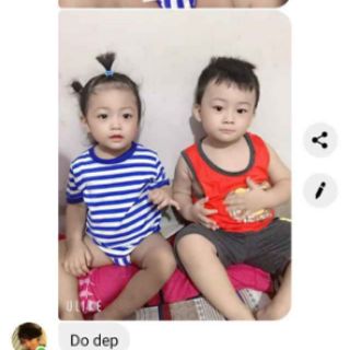 Combo 3 Bộ thun cho bé trai mặc hè cực mát(kominam)