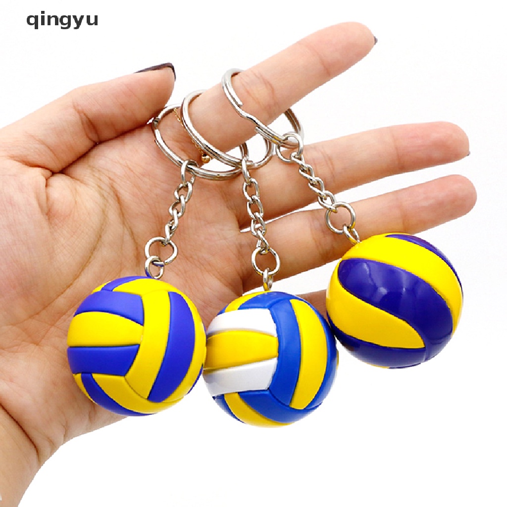 Móc Chìa Khóa Hình Quả Bóng Chuyền Mini Bằng PVC
