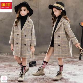 Áo dạ cho bé gái ☑️ áo khoác bé gái 7 tuổi☑️ Thời trang cho bé gái 10 tuổi