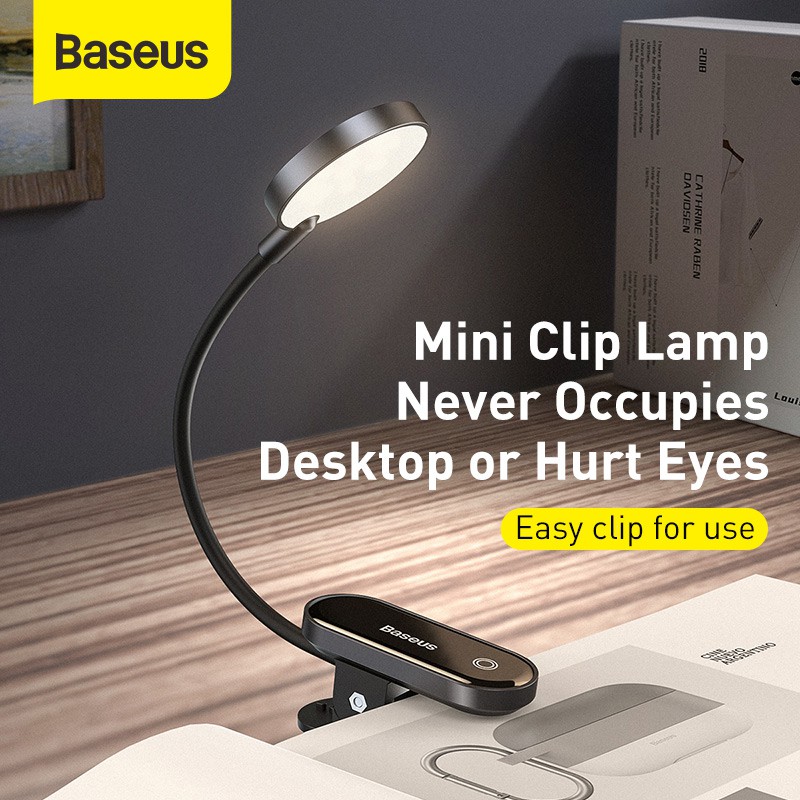 Đèn Led Baseus Kẹp Bàn Cảm Ứng Không Dây Sạc Usb