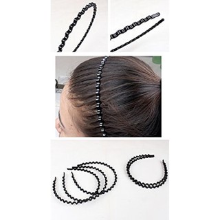 Combo 2 chiếc bờm tóc Hàn Quốc kiểu dáng lượn sóng màu đen