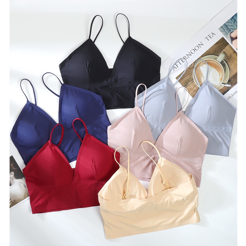 Áo bra su mịn 2 dây điều chỉnh cup ngực croptop tôn dáng
