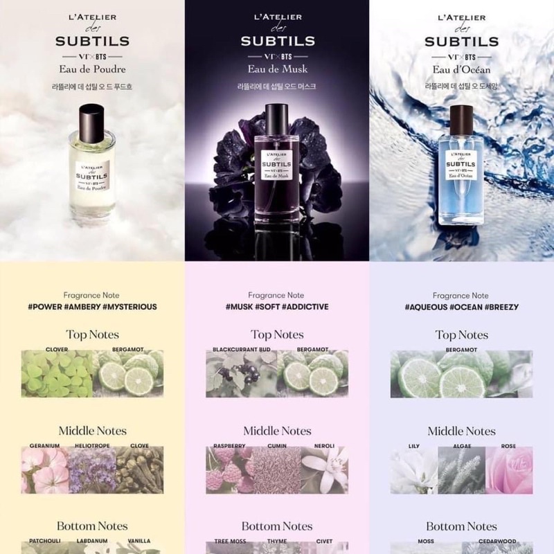 Nước Hoa VT x BTS lọ 50ml