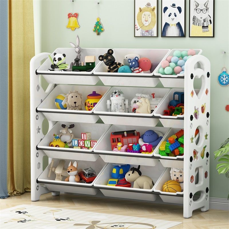 Kệ đựng đồ chơi trẻ em giá để siêu lớn Giỏ nhiều tầng tủ đơn giản