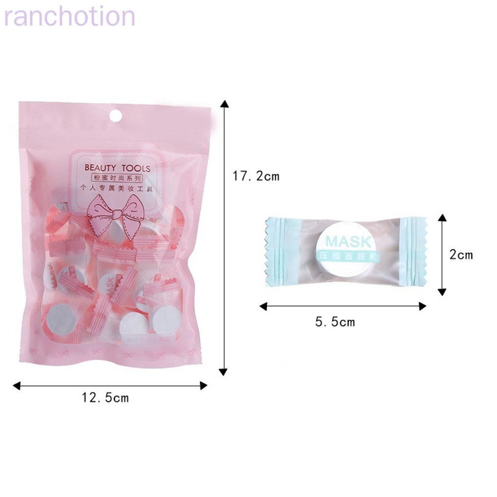 (Hàng Mới Về) Set 30 Mặt Nạ Nén Chất Liệu Cotton Không Dệt Tự Chăm Sóc Da Mặt | BigBuy360 - bigbuy360.vn