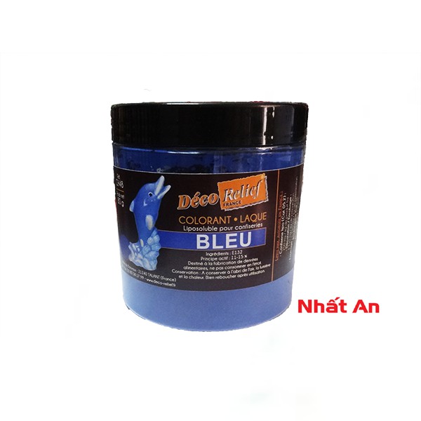 Màu bột xanh dương gốc dầu Decor Relief 20gr (Chiết lẻ từ hủ 100gr)