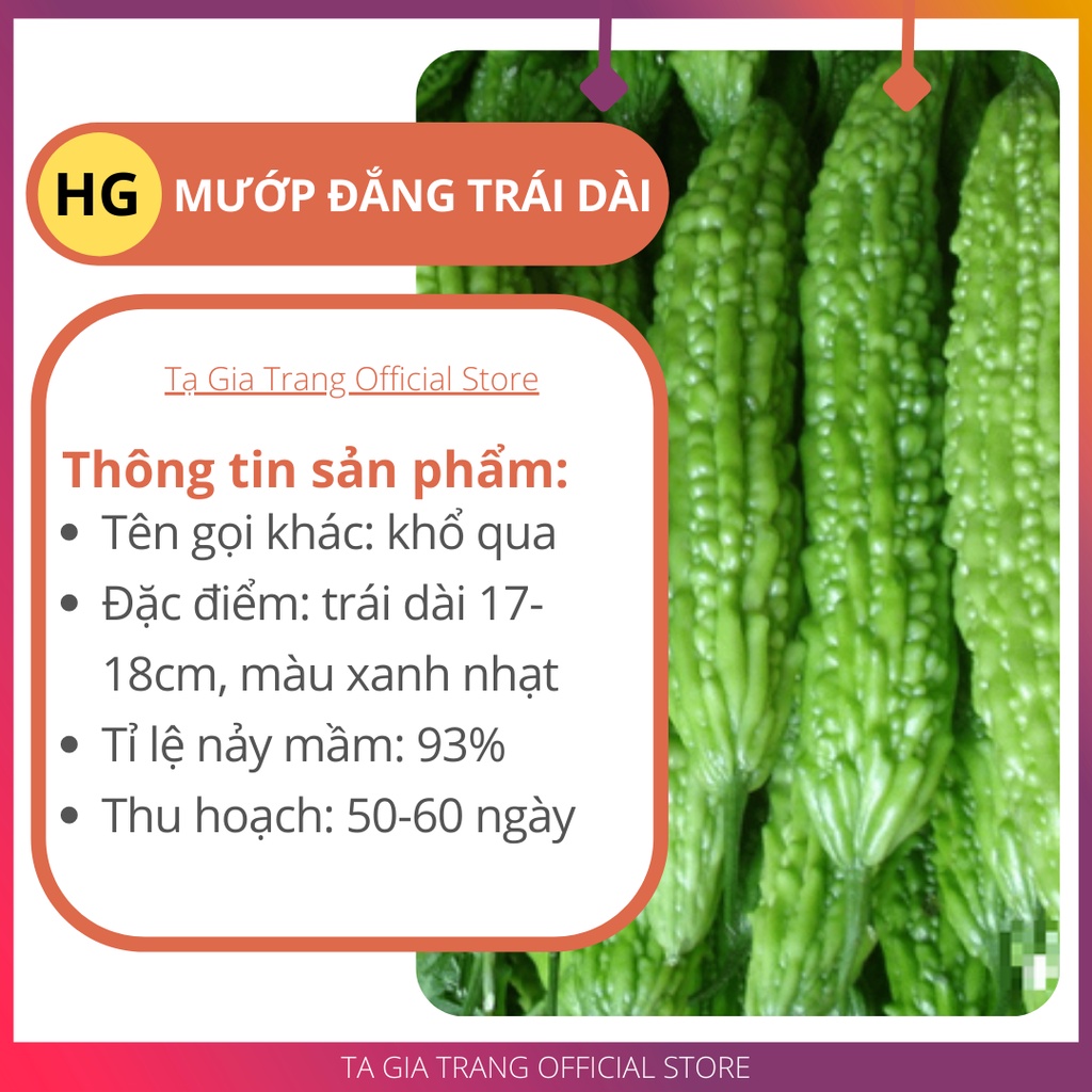 Giá chỉ 1K - hạt giống mướp đắng cao sản (hạt khổ qua) - Học làm vườn cùng Tạ Gia Trang