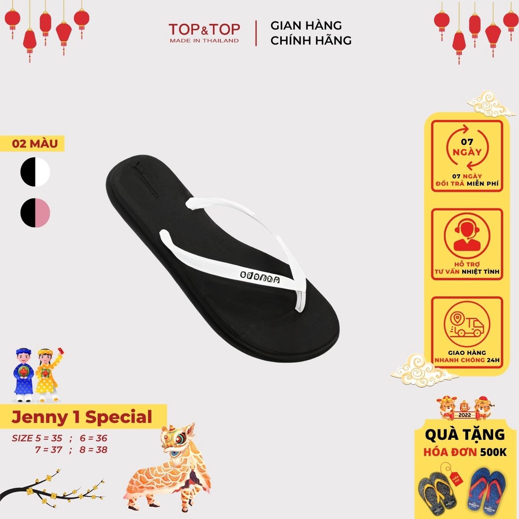 Dép Nữ Thái Lan Xỏ Ngón MONOBO JENNY 1 SPECIAL BLACK