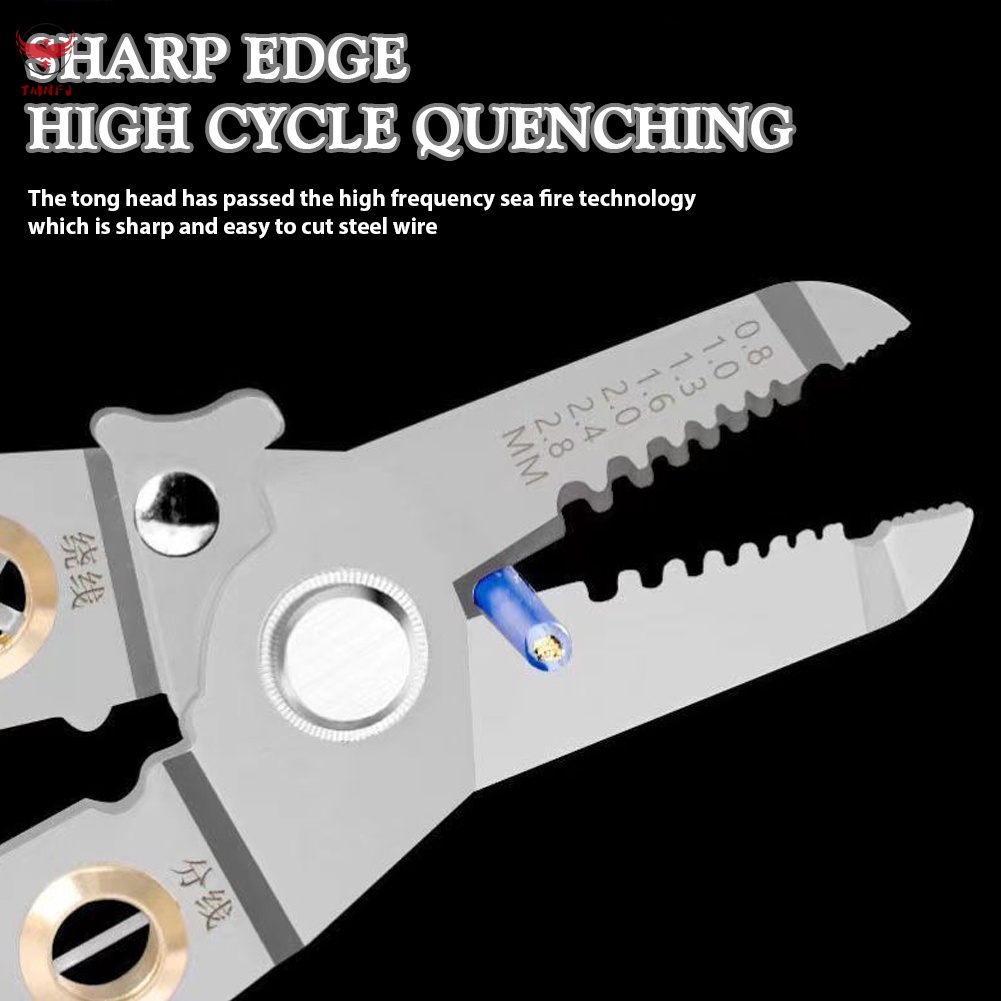 Kìm Tuốt Dây Điện Bằng Thép Chuyên Dụng