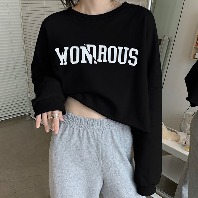 ÁO THUN TAY BO CROPTOP FORM RỘNG CÁ TÍNH ÚP HÌNH THẬT Ở CUỐI.