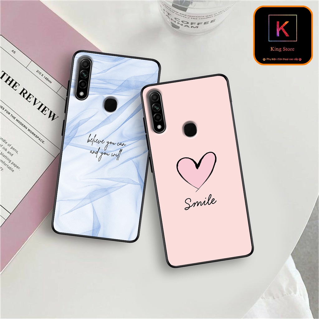 Ốp lưng Oppo A8 - Oppo A31 2020 - Oppo A91 - Ốp in hình LoveSmile - Chất liệu TPU cao cấp chống sốc