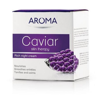 Kem dưỡng da ban đêm AROMA chiết suất trứng cá Caviar cho làn da mịn màng tươi sáng 50ml