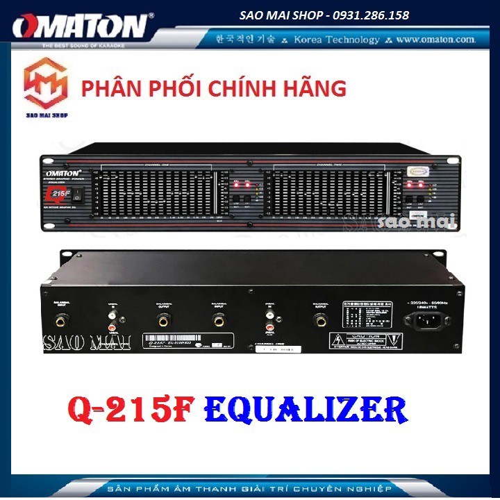 [FreeShip] Đầu lọc xì Equalizer 215 - Lọc sạch tạp âm OMATON Q215F