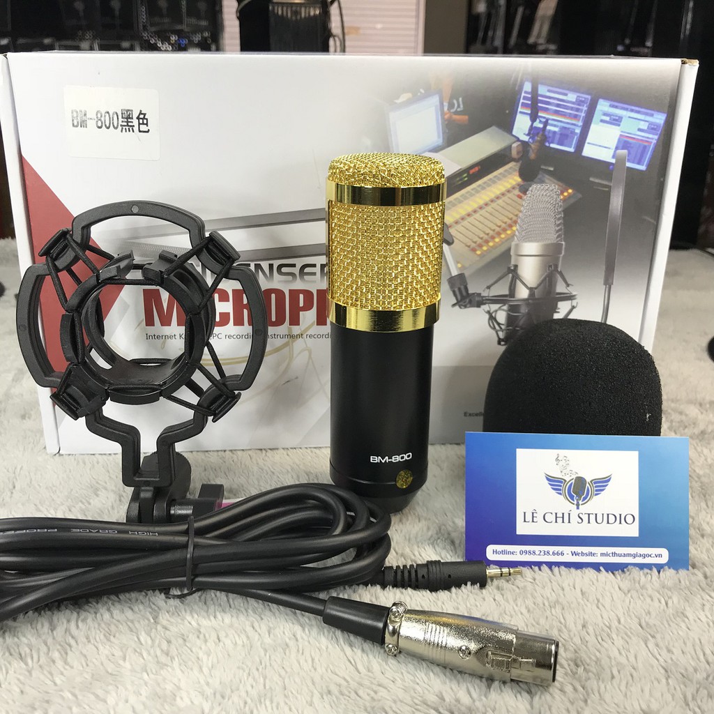 Micro Thu Âm BM 800 Kèm Shock Mount