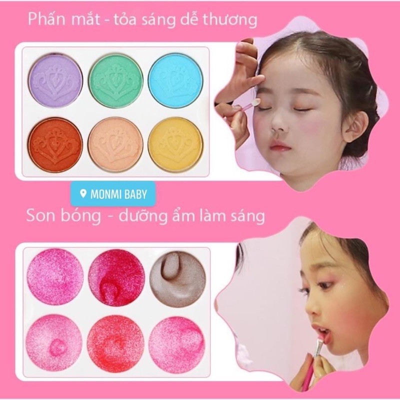 [ VIDEO ẢNH THẬT ] - HỘP ĐỒ CHƠI TRANG ĐIỂM AN TOÀN CHO BÉ GÁI - ĐỒ CHƠI MAKE UP CHO BÉ GÁI