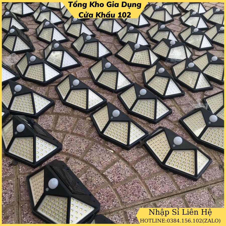 Đèn Led Năng Lượng Mặt Trời 100 Led - Cảm Biến Chuyển Động 2022