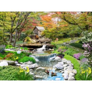 Tranh dán tường 3D phong cảnh thiên nhiên 90x130cm