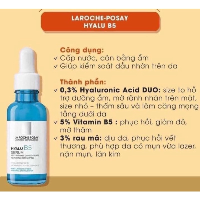 Serum phục hồi da B5 - Laroche Posay 30ml của Pháp
