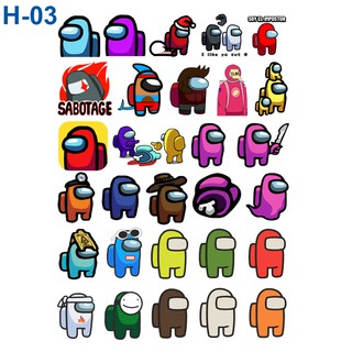 Sticker/ Hình dán Game Among Us ( Nhiều mẫu)
