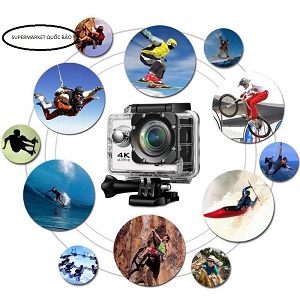 Camera hành trình chống nước chống rung 4K 16M SPORT Ultra HD DV, wifi quay 170 độ-Hàng Nhập Khẩu