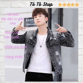 Áo Khoác Jean Nam ❤️FREESHIP❤️ Áo Khoác Bò Nam Thời Trang Chuẩn Hàng Shop Tô Tồ Shop - AKJN8