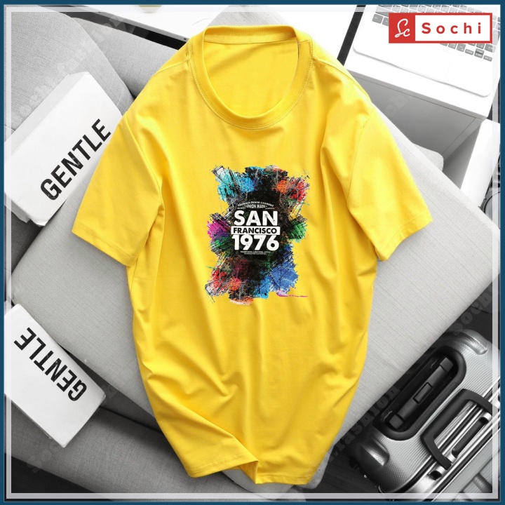 Áo thun nam đẹp thời trang chất cotton in hình phong cách hàng hiệu mã CZ06