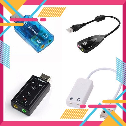 [5❤️][FREESHIP] BỘ CHUYỂN USB RA SOUND 7.1 NHIỀU MẪU [HCM]