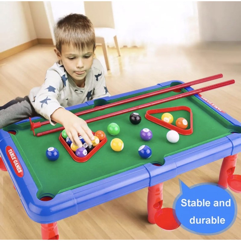 Bàn  Mini JEO Bàn Bida Cao Cấp 7 Trong 1 Bộ, Curling Bóng Rổ Golf