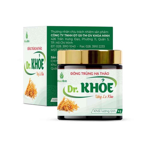 ĐÔNG TRÙNG HẠ THẢO – DR KHỎE khoa minh – 4G (bồi bổ sức khỏe, tăng cường sức đề kháng )