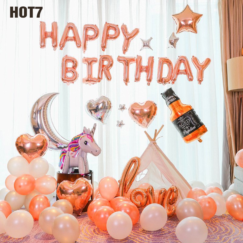 COMBO set bóng trang trí sinh nhật [Siêu đẹp mà dễ làm]