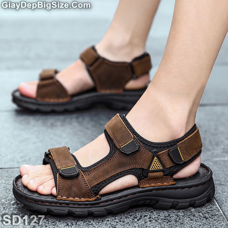 Giày sandal (xăng đan) dép quai hậu big size cỡ lớn cho nam chân to