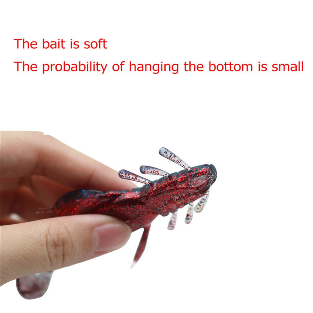 MUVAKO Bộ 3 mồi giả thu hút câu cá bằng silicon mềm 100mm