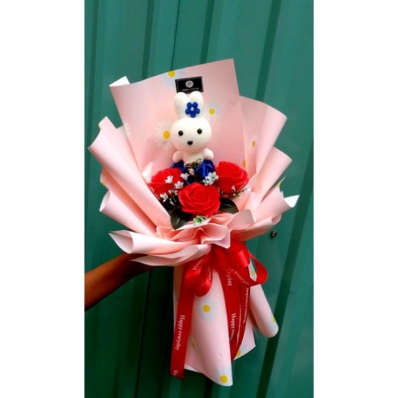 Thỏ xốp .dùng bó hoa .bỏ hộp quà