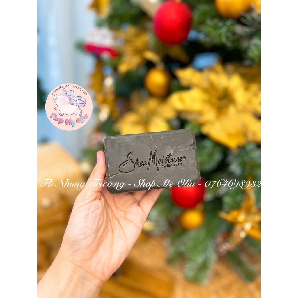 (ĐỦ BILL) Xà phòng đen Shea Moisture African Black Soap Bar 230G