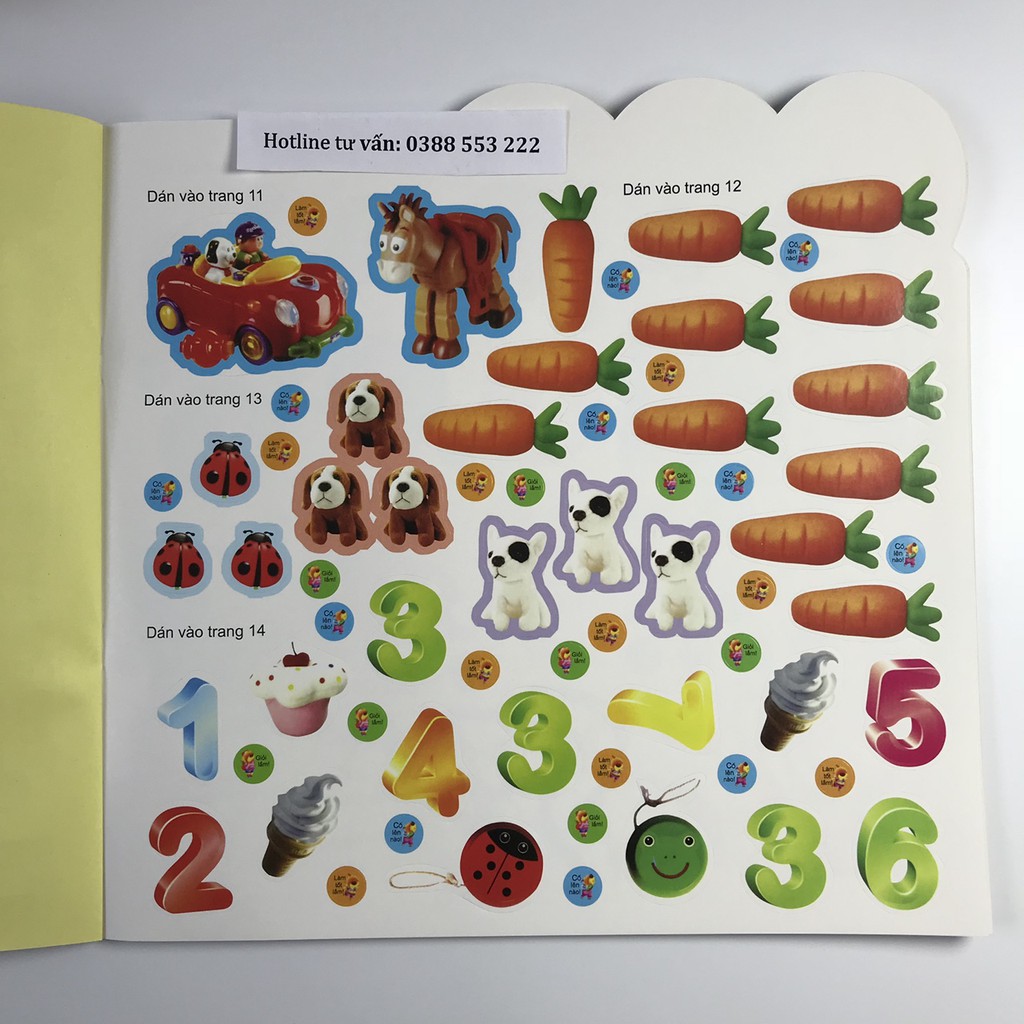 Sách - Bé học toán (200 miếng bóc dán thông minh từ 2 - 6 tuổi) | BigBuy360 - bigbuy360.vn