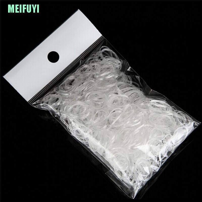 (Hàng Mới Về) Set 300 Dây Cao Su Buộc Tóc Co Giãn Meifuyi