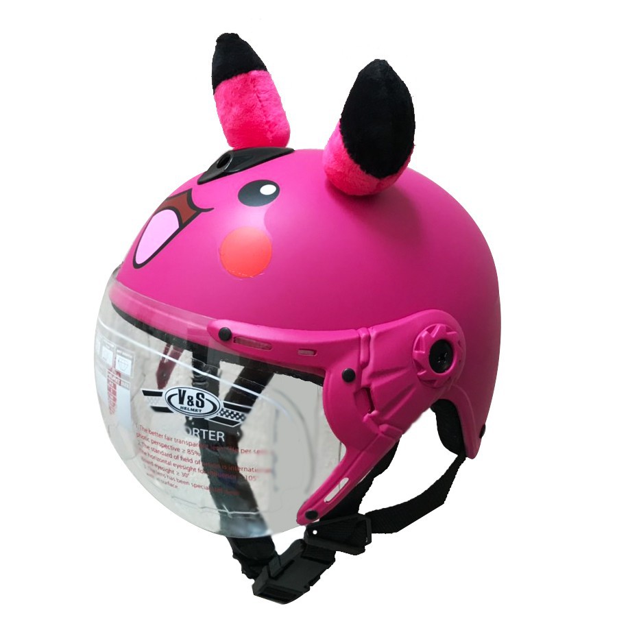 [GIÁ HỦY DIỆT] Nón bảo hiểm trẻ e siêu cute-nón có kính pikachu