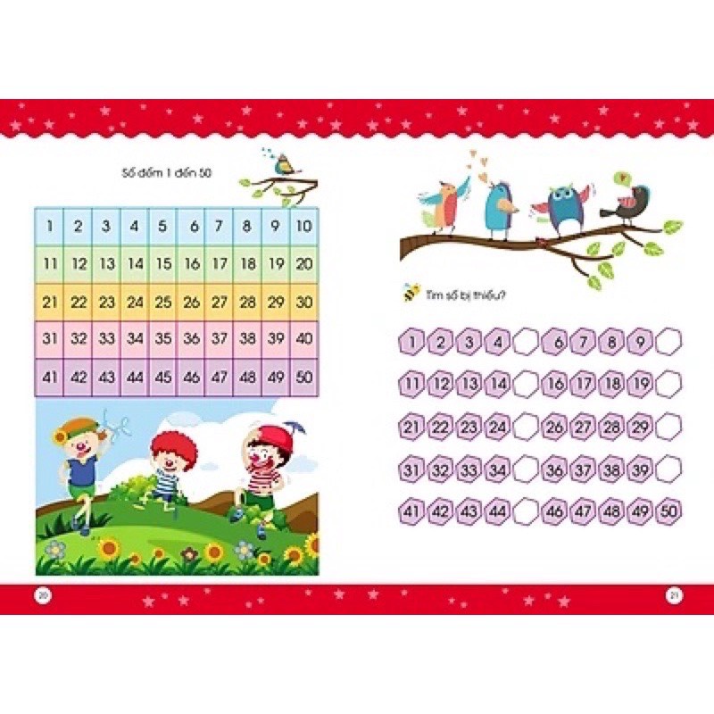 Vở Toán cho bé từ 5 - 7 tuổi