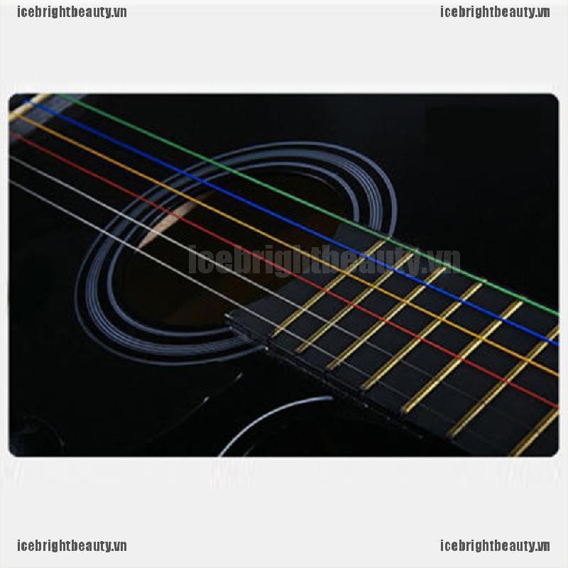 Set 6 Dây Đàn Guitar Điện Nhiều Màu Sắc